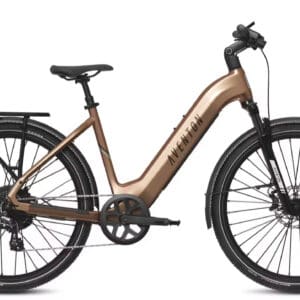 Bronze Aventon electric bicycle.