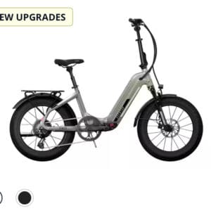 Grey Singa electric folding bike.