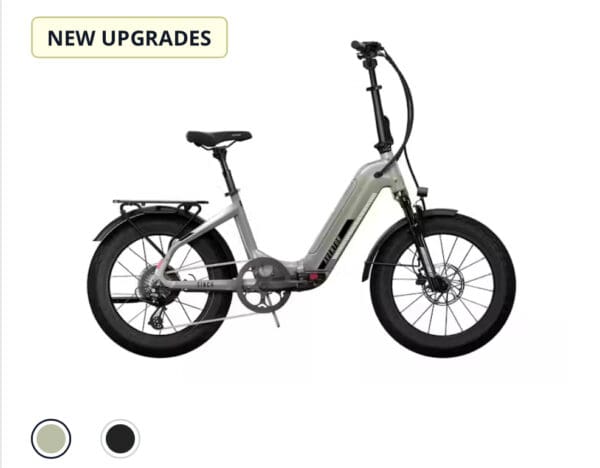Grey Singa electric folding bike.